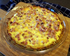 Ham amp Hashbrown Quiche Recipe