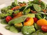 Spinach Asparagus Tomato and Orange Salad Recipe