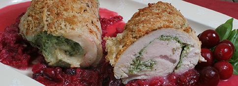 Spinach Stuffed Turkey Tenderloin