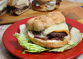 Grilled Turkey Burgers with Onion Relish