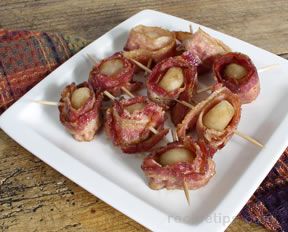 water chestnuts wrapped in bacon Recipe