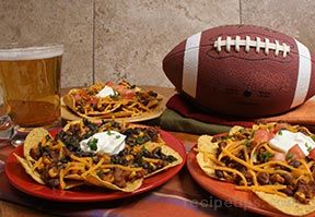 beefy corn and black bean nachos Recipe