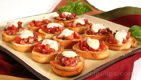 bruschetta with tomato and mozzarella Recipe