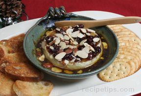 Cherry Almond Baked Brie