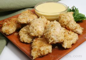 Chicken Nuggets with Honey Mustard Dipping Sauce