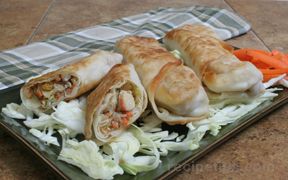 chicken and vegetable egg roll Recipe