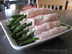 creamy asparagus wraps Recipe