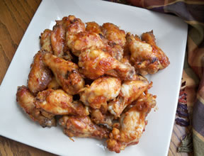 Maple Glazed Chili Chicken Wings