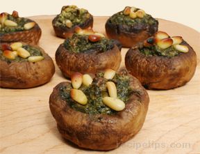 Spinach and Lemon Stuffed Mushroom Recipe