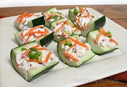 Stuffed Cucumber Bites