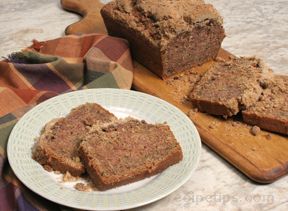 zucchini bread with crumble topping Recipe