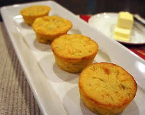 Corn Bread Muffins with Chilies