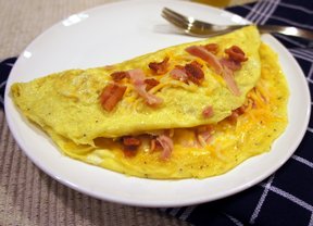 cheese and onion omelette