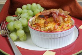 cheddar bacon egg bake Recipe