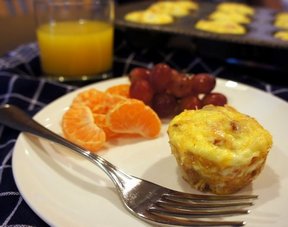 Eggs with Tator Tot Quiches