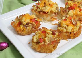 eggs and bacon nests Recipe