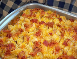 Chicken and Bacon Pasta Hot Dish