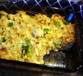 Chicken Broccoli Hashbrown Casserole