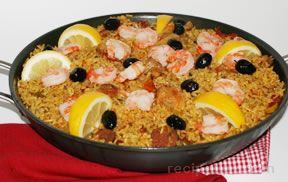 Chicken, Shrimp and Sausage Paella Recipe