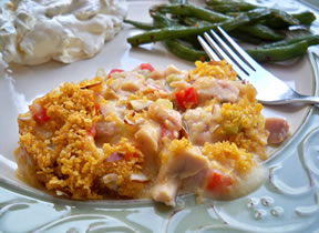 Creamy Red Pepper Chicken Casserole Recipe