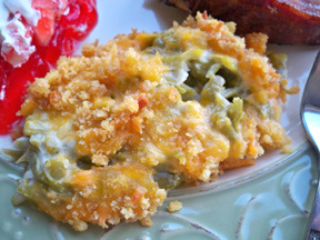 Green Bean Casserole With Ritz Cracker Topping Recipe Recipetips Com