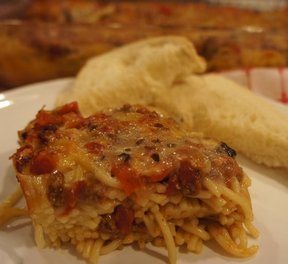 Meatless Baked Spaghetti Recipe