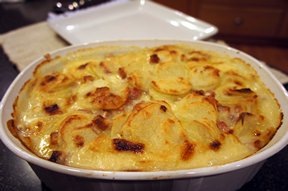 scalloped ham and potato bake Recipe