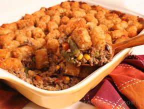 Tater Tot Casserole with Mixed Vegetables