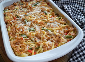 Vegetable Fettuccine Casserole