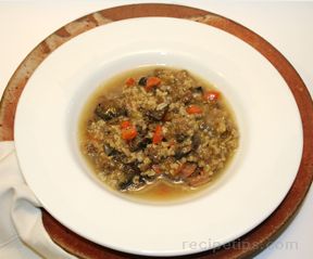rice and mushroom soup Recipe