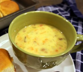 Cheesy Potato and Bacon Soup Recipe