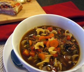 Ground Beef Noodle Soup Recipe