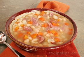 white bean and ham soup Recipe