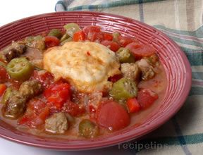 Spicy Gumbo and Biscuits