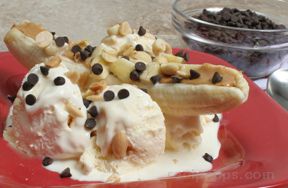 Peanut Butter Banana Boat Recipe