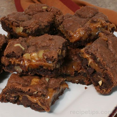 Chocolate Caramel Bars Recipe Image