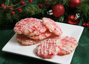 Cherry Almond Shortbread Cookies