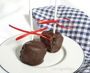 Chocolate Dipped Cheesecakes on a Stick Recipe