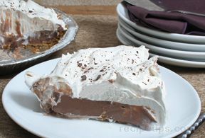 Chocolate Vanilla Pudding Pie