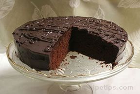 Chocolate Cake with Ganache Frosting Recipe