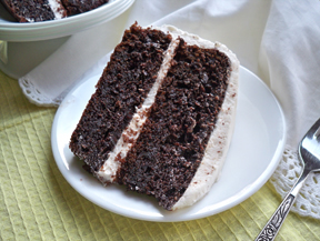 Chocolate Chip Sour Cream Chocolate Cake