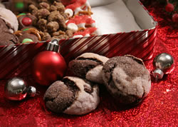 chocolate raspberry marbled cookies Recipe