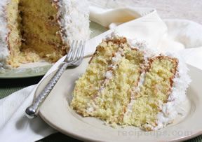 coconut triple layer cake Recipe