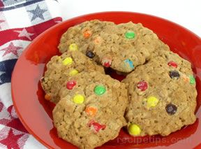 M & M Oatmeal Cookies Recipe