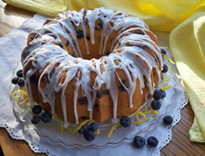 Fresh Blueberry and Lemon Bundt Cake