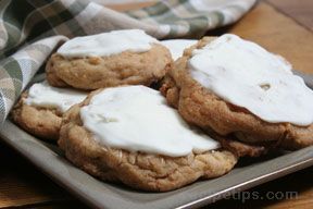 Frosted Rhubarb Cookies