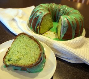 Glazed Pistachio Bundt Cake