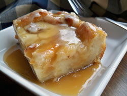 Grandma's Bread Pudding with Caramel Sauce Recipe