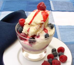 Red White and Blue Ice Cream Dessert Recipe