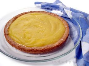 lemon tart with walnut shortbread crust Recipe